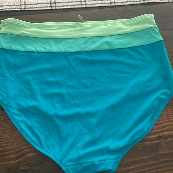 KIAVA Turquoise and Lime Women Swim One Piece - Picture 13 of 16
